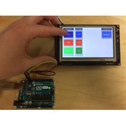 A Basic GTT Client Library API Demo HMI for Arduino Uno I2C