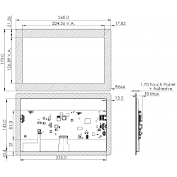  Touch: TPNBack Light: BLHBezel: B0Headers: H7Headers: H8Communication Protocol: CH